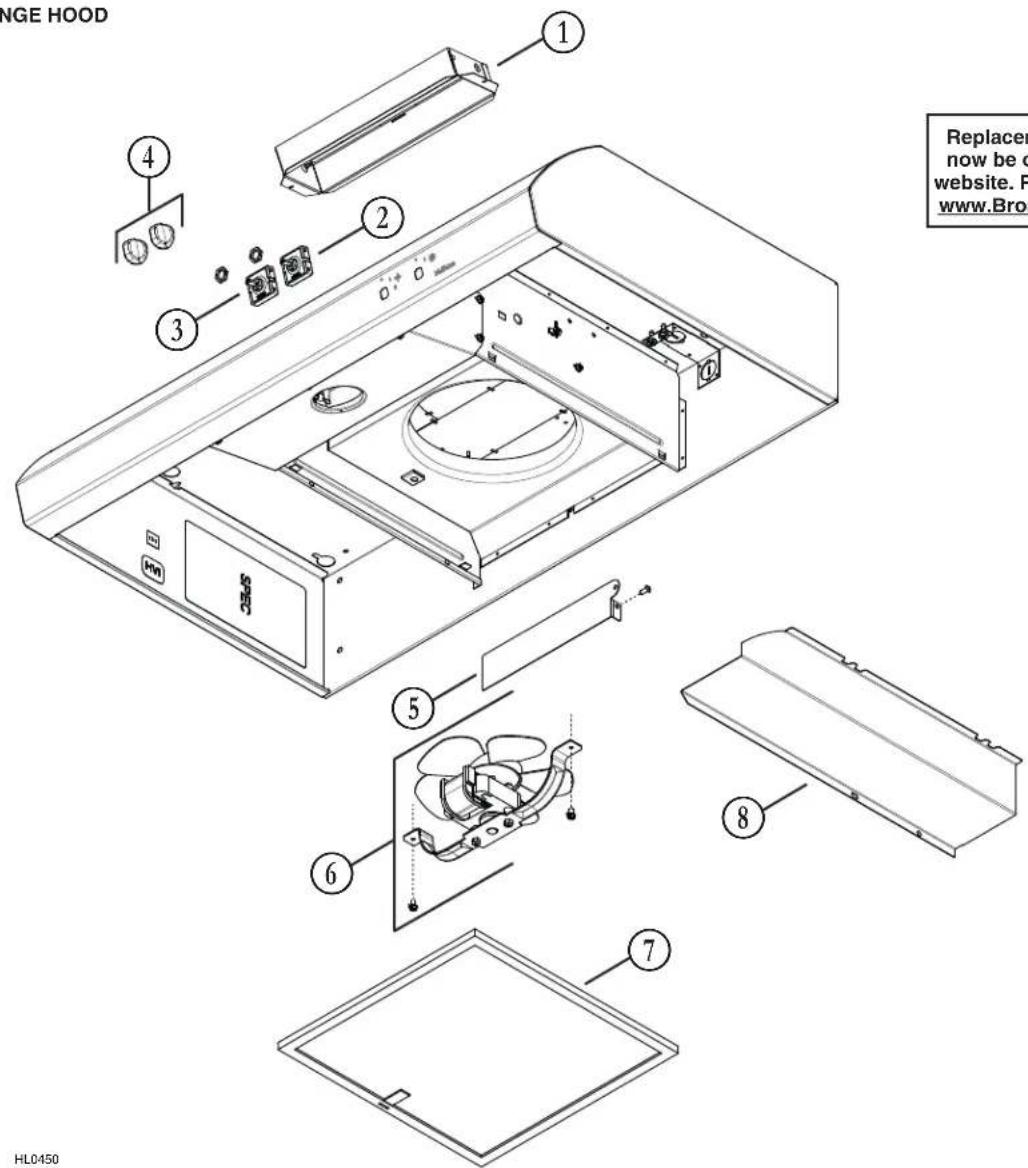 NuTone AR130SS - WARNING - 2