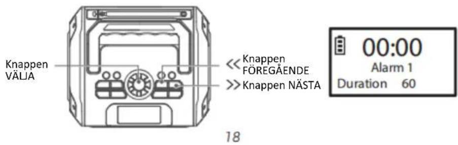 LENCO MCR113 - (På-tid) Väckningstid - 2