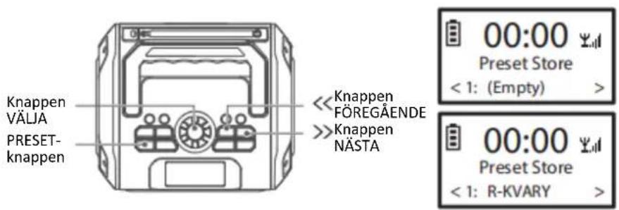 LENCO MCR113 - Spara Förinställninger - 1