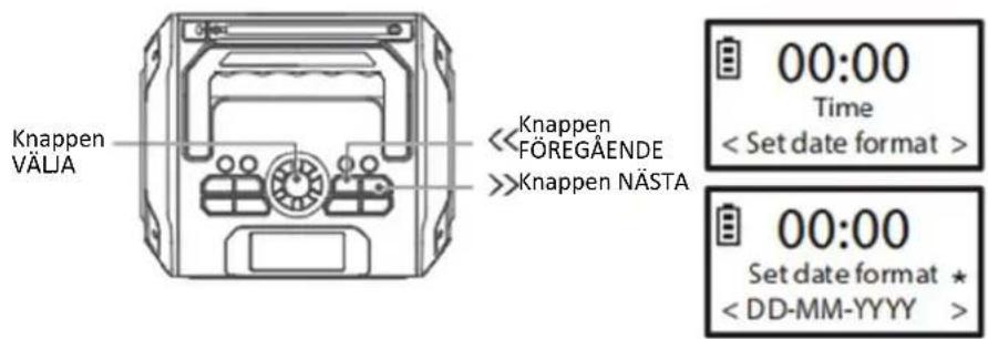 LENCO MCR113 - (Automatisch upddatering) Ställa in automatisk upddatering av tid och datum - 3