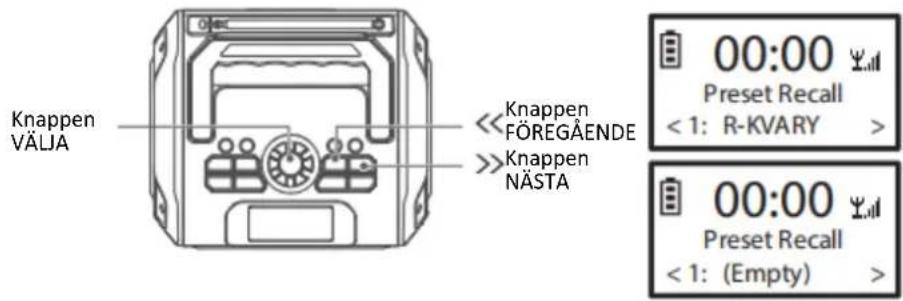 LENCO MCR113 - Hämta FörinställNINGar - 1
