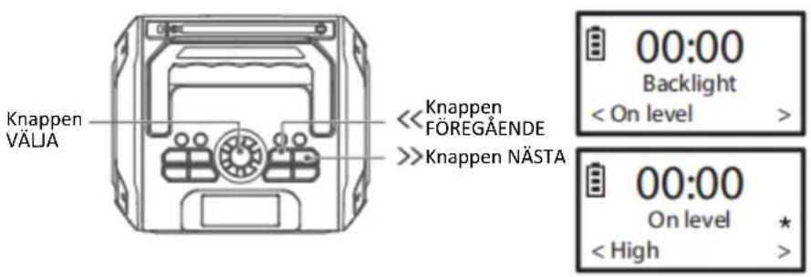 LENCO MCR113 - (På-niva) Bakgrundsbelysningen lusstyrka - 1