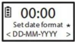 LENCO MCR113 - Date format setting - 3