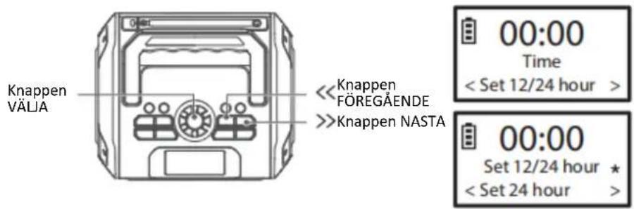 LENCO MCR113 - (Automatisch upddatering) Ställa in automatisk upddatering av tid och datum - 2