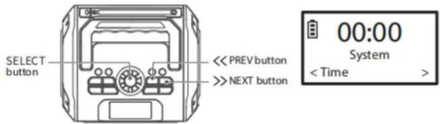 LENCO MCR113 - System settings - 1