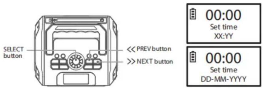 LENCO MCR113 - Time and date setting - 1