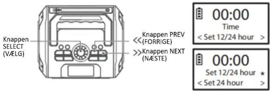 LENCO MCR113 - (Tid) Indstilling af tid - 4