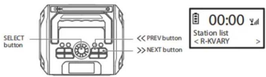LENCO MCR113 - DAB program list - 1