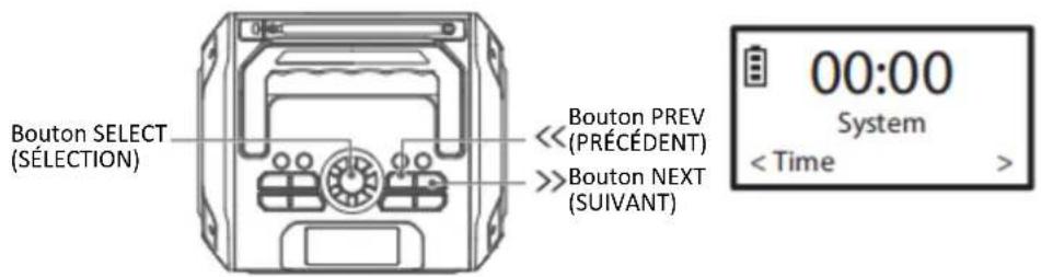 LENCO MCR113 - Réglages système - 1