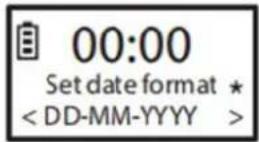LENCO MCR113 - Réglage du format de la date - 3