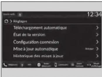 Honda CRV (2025) - Réglages des mises à jour du système - 1