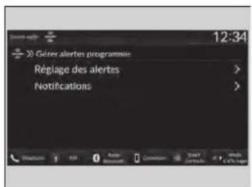 Honda CRV (2025) - Gérer les alertes de programme - 1