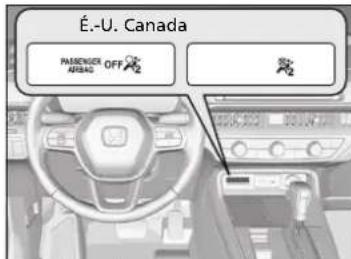 Honda CRV (2025) - Témoin d'annulation du coussin gonflable du passager - 1