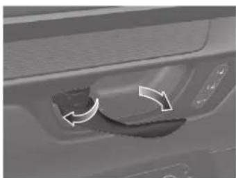 Honda CRV (2025) - Déverrouillage des portières avant à partir de l'intérieur P.155 - 1