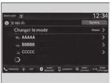 Honda CRV (2025) - - Connecter le vehicule à un point d'accès sans fil Wi-Fi - 1