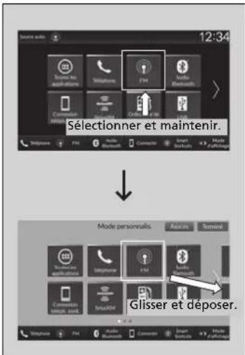 Honda CRV (2025) - Pour ajouter des icones d'applications à l'écran d'accueil - 1