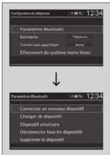 Honda CRV (2025) - Paramètres Bluetooth. - 1