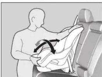 Honda CRV (2025) - Installation d'un siège d'enfant avec une ceinture sous-abdominale/épaulière - 4
