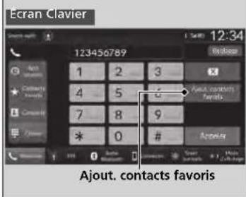 Honda CRV (2025) - Contacts favoris - 3