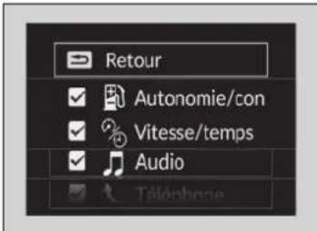 Honda CRV (2025) - Réglages de l'affichage des indicateurs - 2
