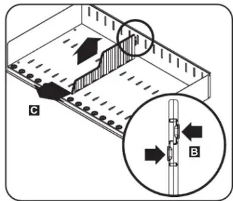 Tripp Lite CSCXB16USB - Ajuste de los Divisores del Estante de Almacenimiento - 2