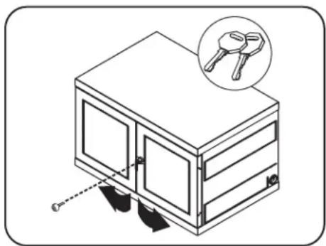 Tripp Lite CSCXB16USB - Serrures des portes - 1