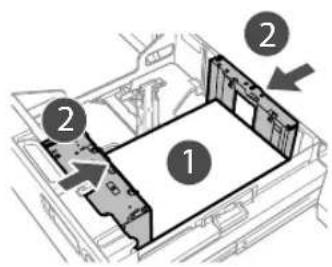 CANON imagePRESS C10000VP - Move the size change plates to a position where it does not catch on the paper. - 1