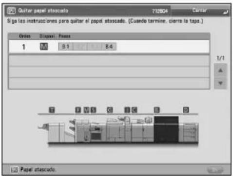 CANON imagePRESS C10000VP - ■ Eliminar atascos de papel y atascos de grapas - 1