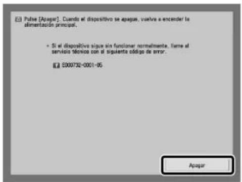 CANON imagePRESS C10000VP - Si se muestra un mensaje en la parte inferior de la pantalla: - 6