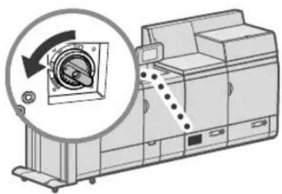 CANON imagePRESS C10000VP - Pulse el botón de prueba de la parte posterior del equipo. - 1