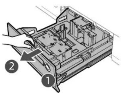 CANON imagePRESS C10000VP - Chargement du papier dans le magasin papier - 1