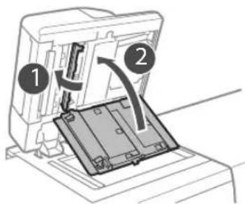 CANON imagePRESS C10000VP - Limpie el area de lecture de originales del alimentador. - 1