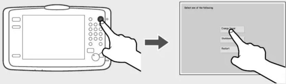 CANON imagePRESS C10000VP - Setting the Energy Saver mode/Sleep mode to minimize energy consumption - 1