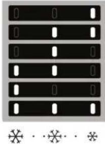 INDESIT INBUF011 - LED allumées Température programme - 1