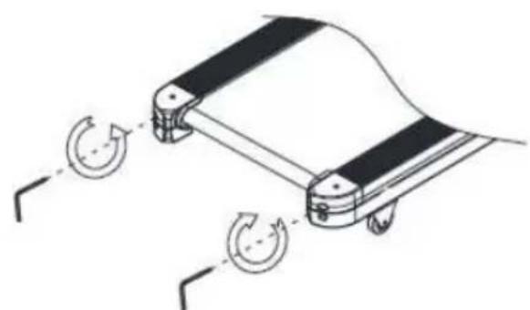 SereneLife SLFTRD12 - ADJUSTING THE RUNNING BELT - 1