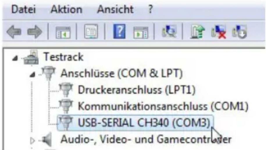 CSL 300182 - Identifizierung des COM-Ports - 1