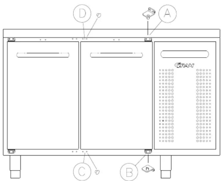 GRAM GASTRO K 2207 CSG A 3D3D3D3D L2 - Umschlagen der Tür - 1