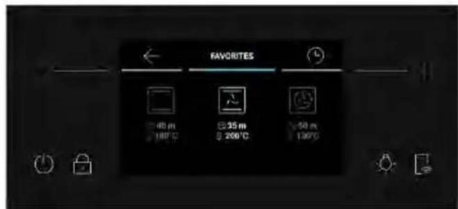 HAIER H6 ID46C3HTB1 - Comment acceder au menu Favoris à partir du four : - 3