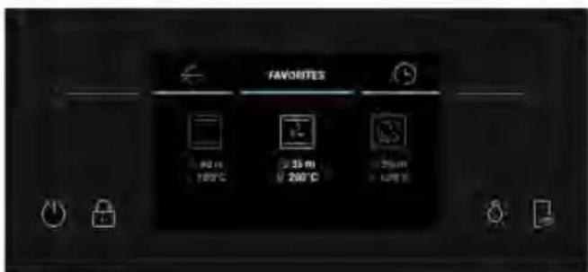 HAIER H6 ID46C3HTB1 - So rufen Sie das Menu Favoriten vom Backofen aus auf: - 3