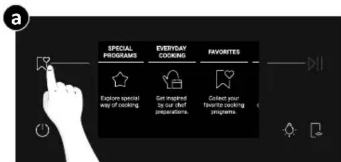 HAIER H6 ID46C3HTB1 - How to access Favorites menu from the oven: - 1