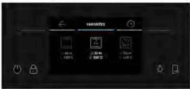 HAIER H6 ID46C3HTB1 - Het menu Favorieten openen vanaf de oven: - 3