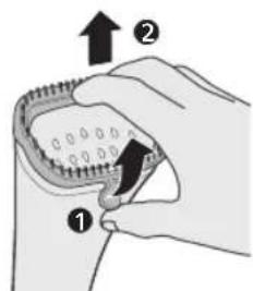 PHILIPS STE1010 - Inserir a escova - 3