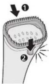 PHILIPS STE1010 - Memasang sikat - 1