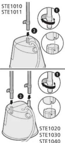 PHILIPS STE1010 - Opsætning af apparatet - 4