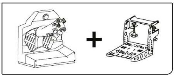 THRUSTMASTER Viper TQS - Installation med TM Flying Desk Mount* - 2