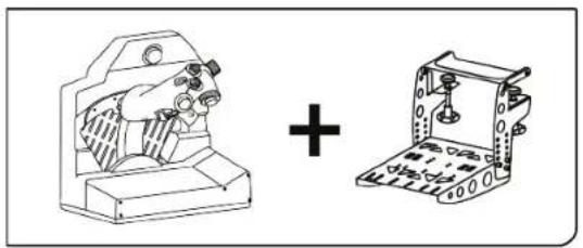 THRUSTMASTER Viper TQS - Instalacja za pomocź zacisku TM Flying Clamp* - 1