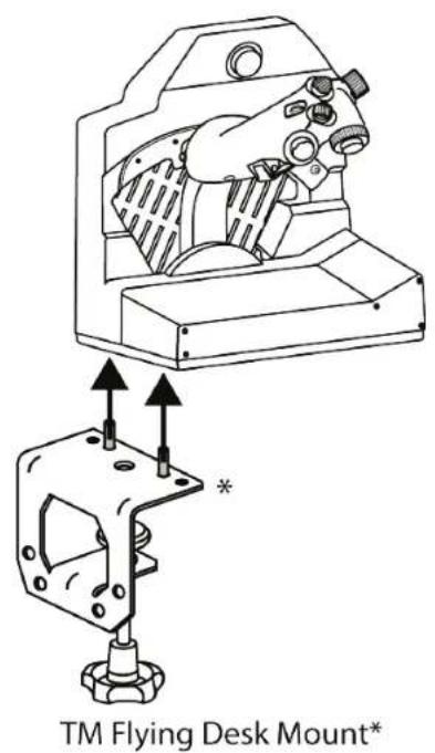 THRUSTMASTER Viper TQS - Installation à l'aide du TM Flying Desk Mount* - 3