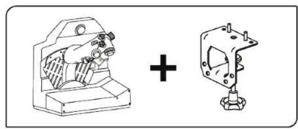 THRUSTMASTER Viper TQS - TM Flying Desk Mount* 杂使用L的取付 - 1