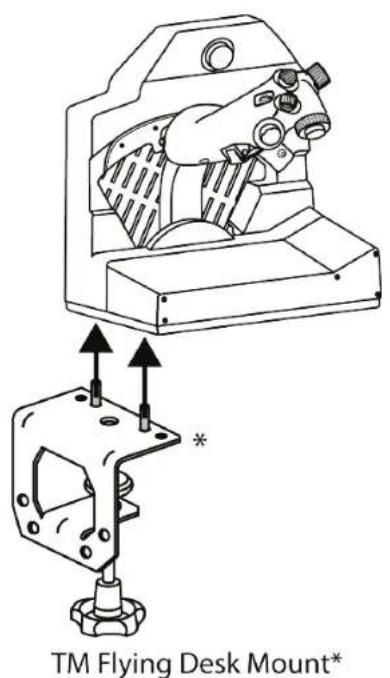THRUSTMASTER Viper TQS - TM Flying Desk Mount* kullanarak kurulum - 3
