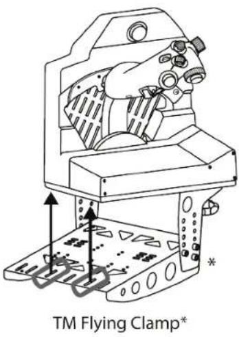 THRUSTMASTER Viper TQS - Instalacja za pomocź zacisku TM Flying Clamp* - 2